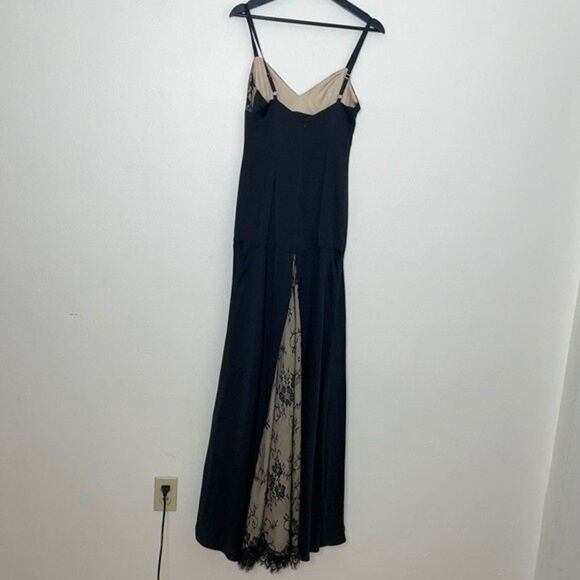 Fame and Partners Maxi Black Dress Womens Size 2 - Picture 5 of 12